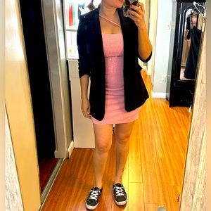 Pink sparkle stretchy Mini Dress size L